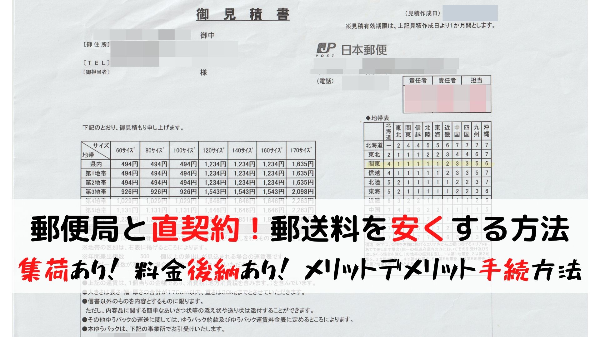 送料を安く 郵便局と直契約する方法 特約料金 料金後納 集荷あり 税務職員経験者が語る 節税 節約 副業 投資